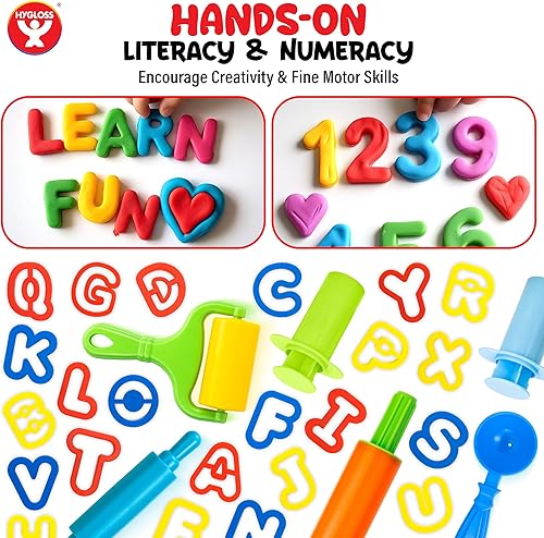 Miniatura 4 de Juego de extrusora de masa para niños + cortadores - Juego de herramientas de arcilla y modelado - (13 piezas) - Herramientas educativas de arcilla