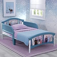Vista 3 de Delta Children Plastic Toddler Bed, Disney Frozen II & Marvel Spider-Man