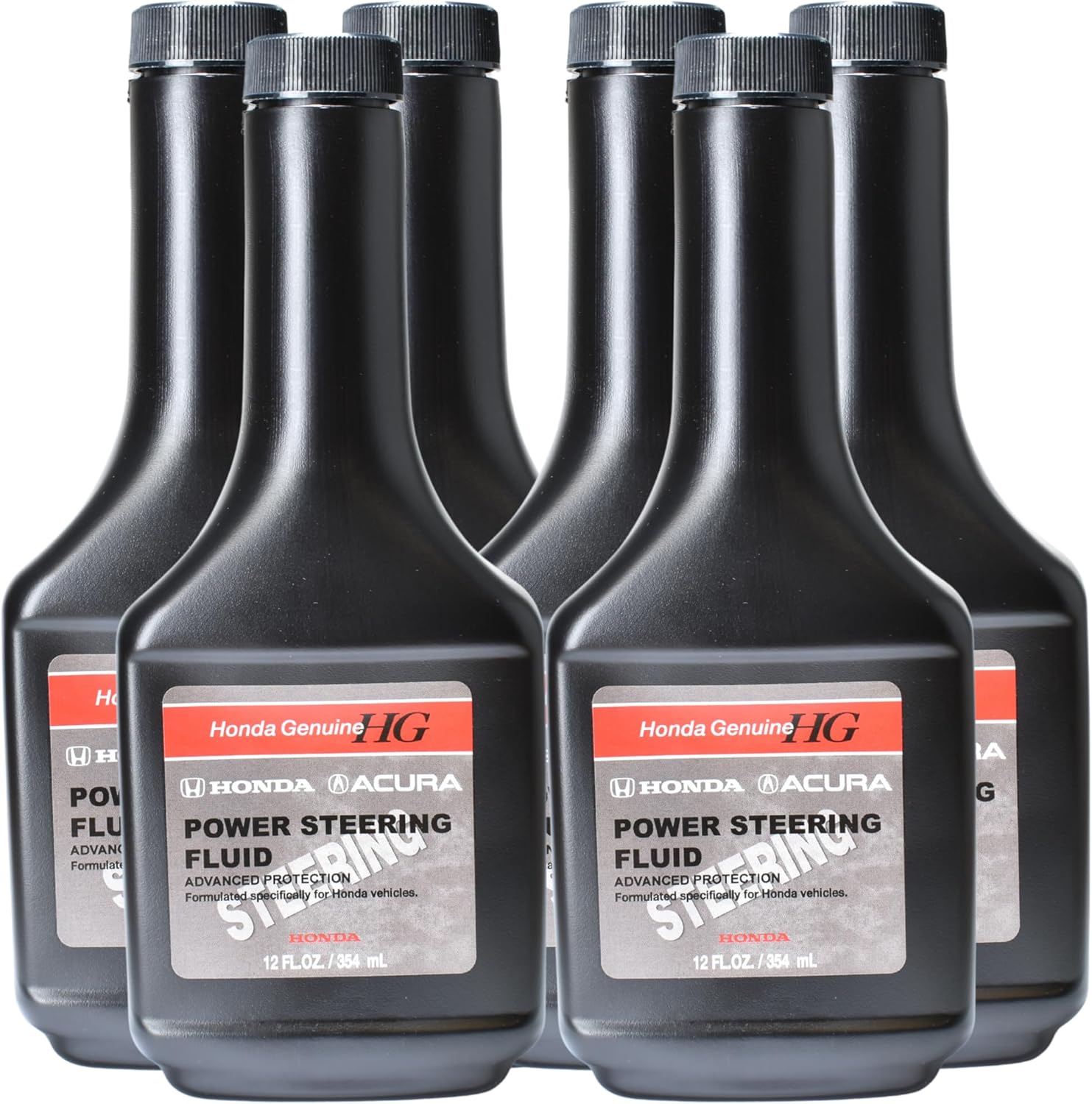 Genuine Honda Power Steering Fluid 12 Oz OEM 08285-P99-0CZA3 (6-Pack) for All Honda Vehicles