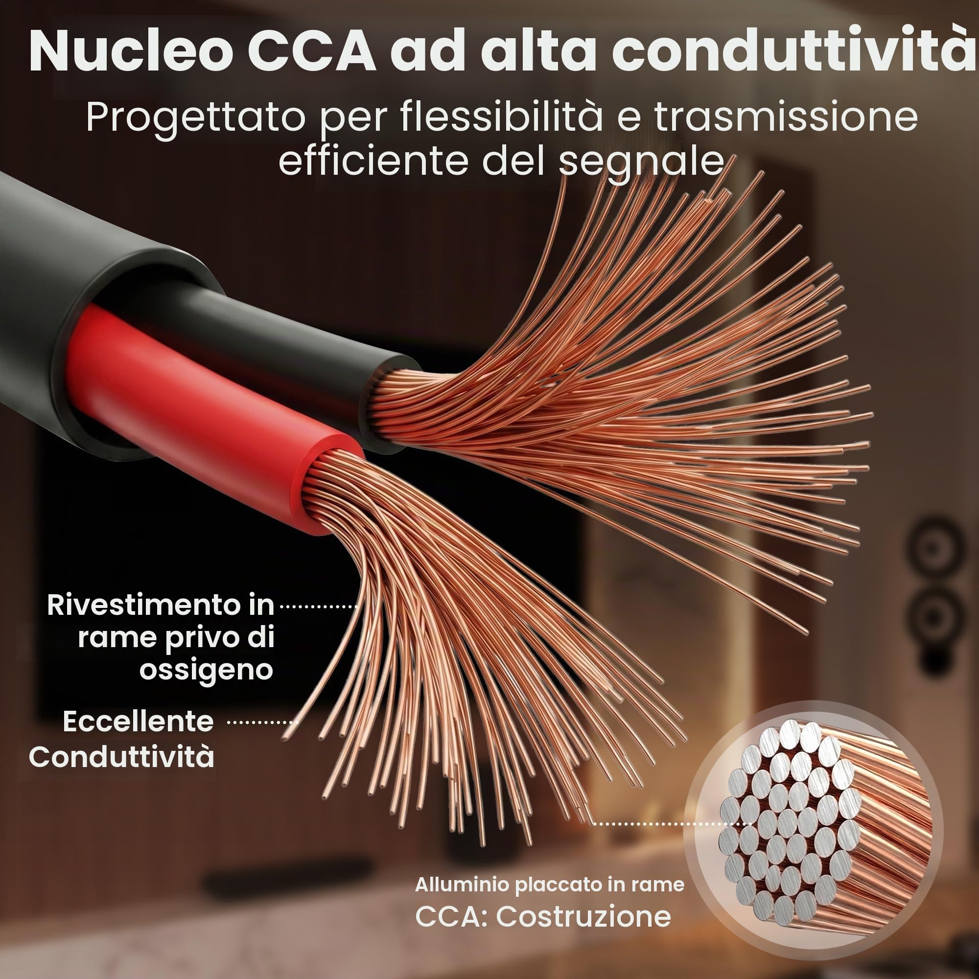 GEARit Cavo per altoparlanti CL3 da 2,5 mm², cavo audio a 2 nuclei da 14 AWG, per home cinema, sepoltura diretta all'aperto, altoparlanti da giardino e autoradio, 60,96 m / 200ft, nero