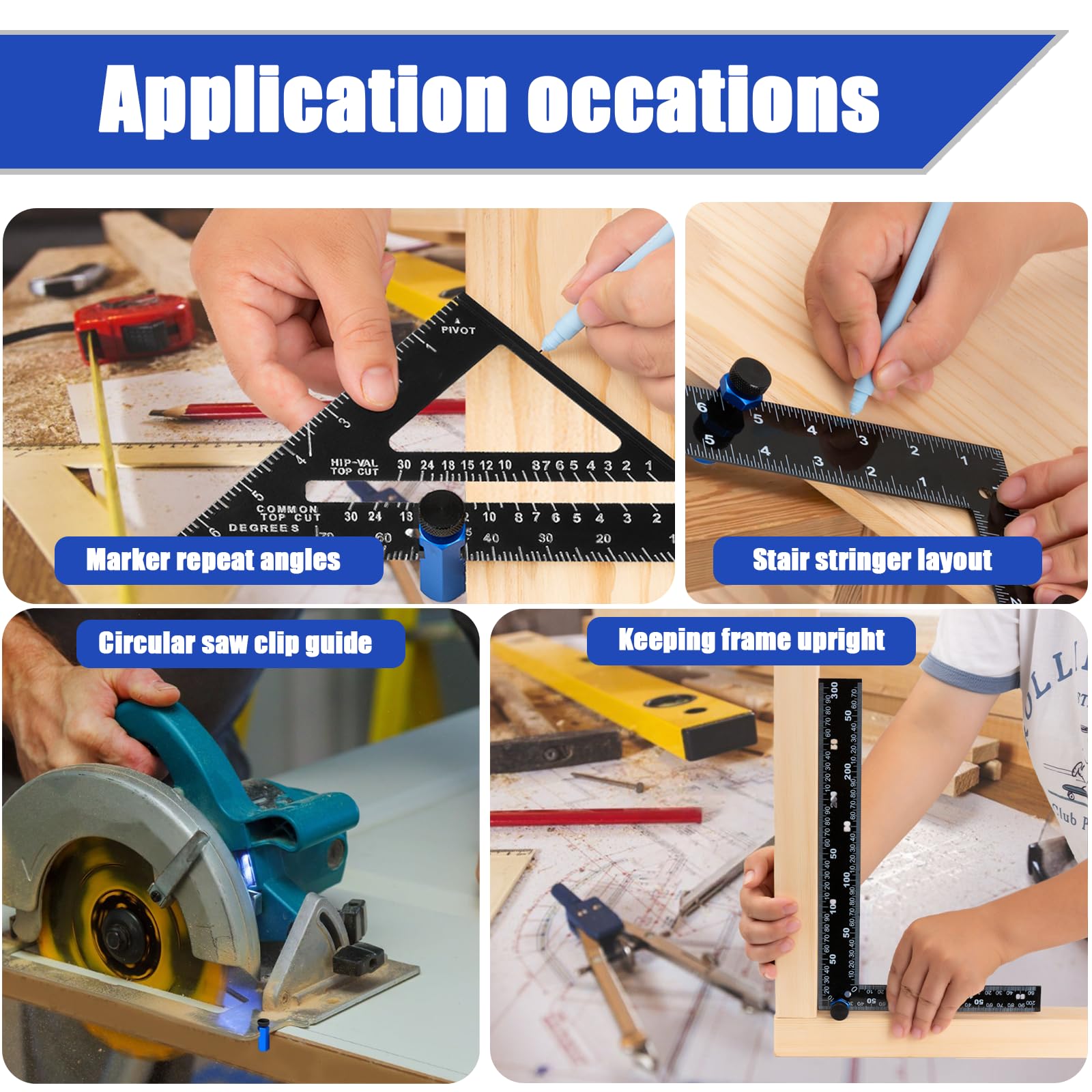 Tall Stair Gauges - Framing Square Layout Tools -5