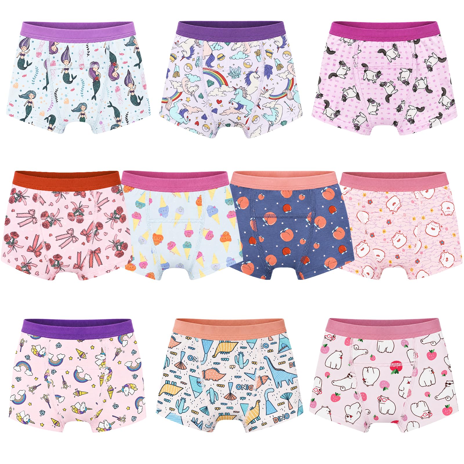 MOEMOE BABY Pantalones de entrenamiento para niños en estilo boxeador, 10