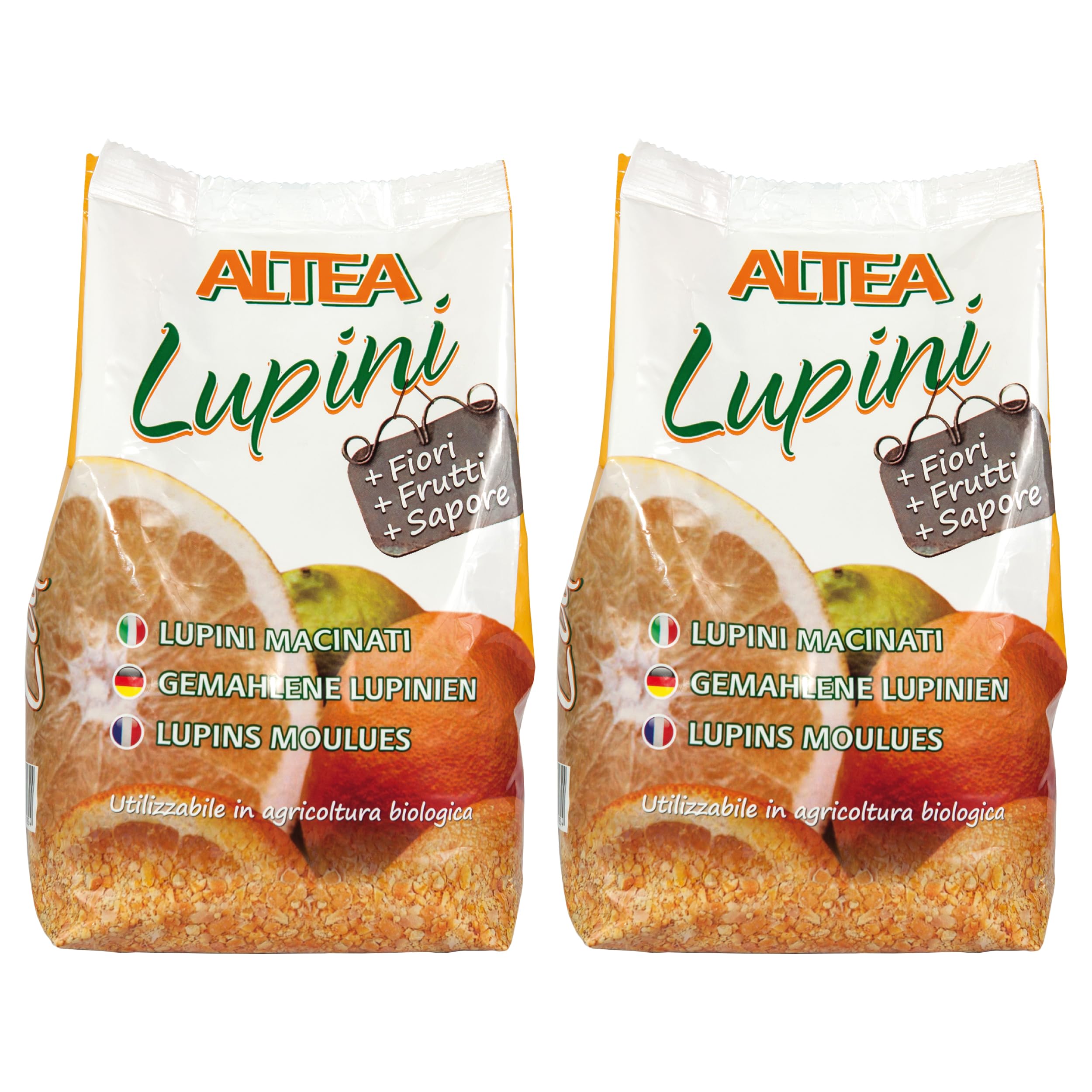 Altea Lupinen gemahlen für Zitronen, Zitrusdünger, getrocknete Lupinen für saure Pflanzen, im ökologischen Landbau zugelassen, 100% natürlicher Dünger, 1 kg Beutel (2)