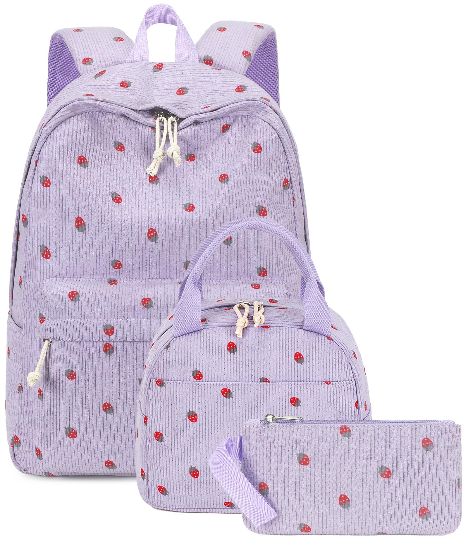 Bluboon School Backpack Teens Girls Boys Kids School Book Bags with Lunch Box Pencil Bag