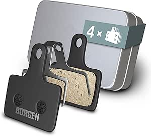 Plaquettes De Frein Disque VTT - Lot De 2 Jeux Avant/arrière - Résine Et Métal - Freinage Fiable Par Tous Temps