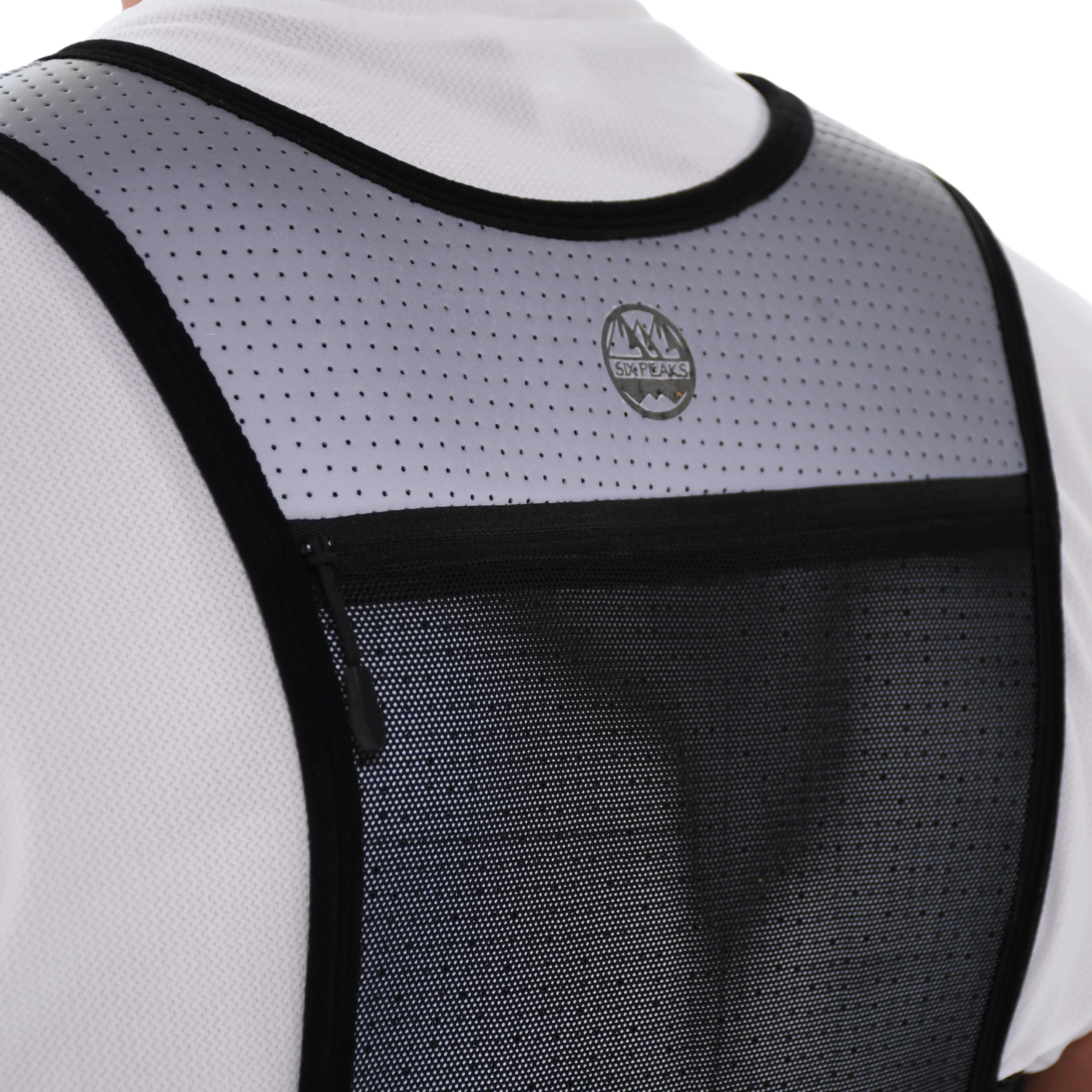 Hydration Laufweste, Funktionelle reflektierende Sicherheit Rennen, Leichter Trinkrucksack mit Neopren-Körper, Aufbewahrungstaschen und 500 ml Faltbarer Flasche
