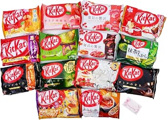 Nestle Japan Kit Kat Mini, 10 Bag Random Set, Variety, Assorted, 1 Bag Each of 10 Types