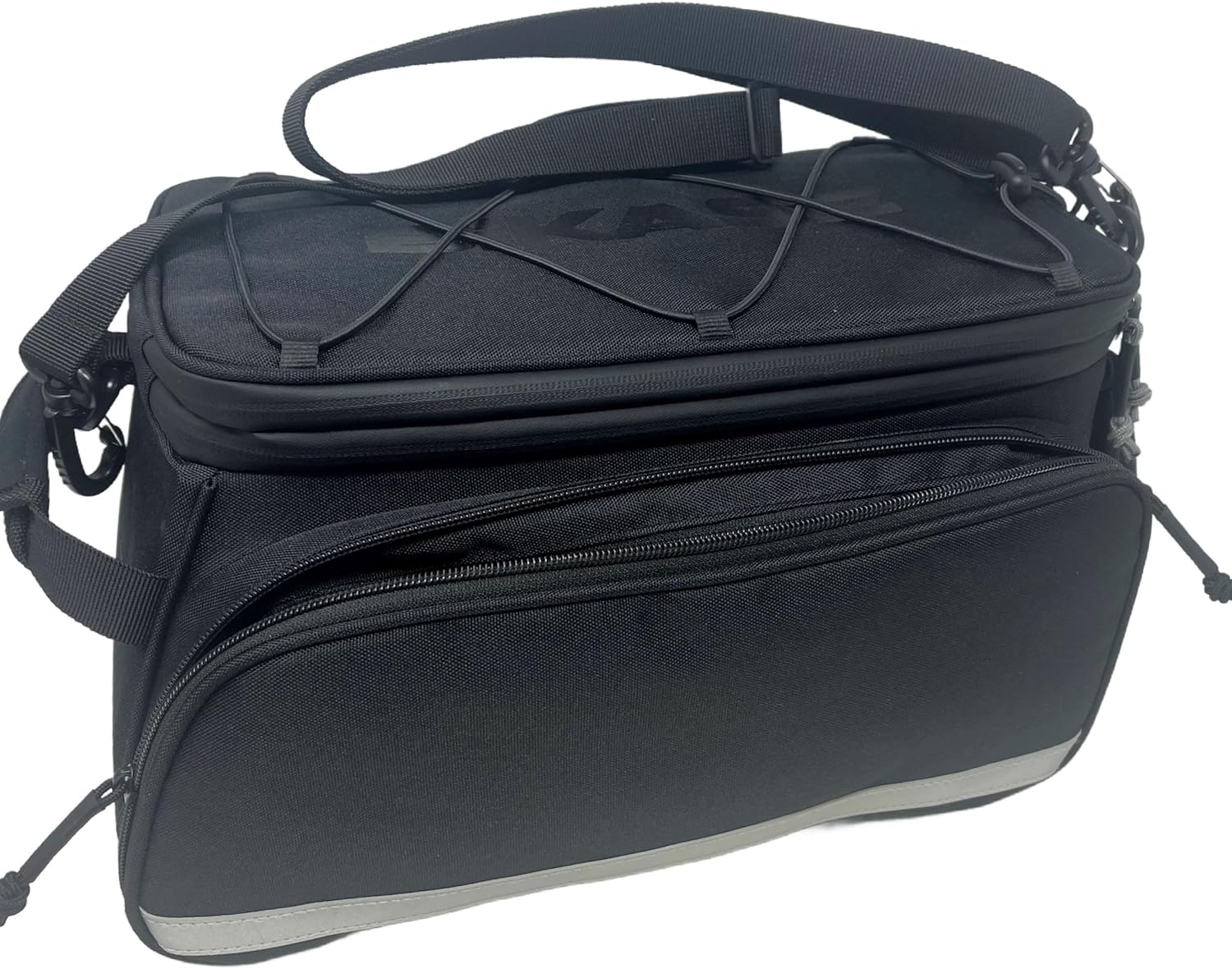 BiKase MIK Huge Poppa Further Massive Expandable Rack Bag with Panniers, Splendid for E-bikes & Bicycles – Waterproof Rear Bike Trunk with Ice Compartment, Telephone & Bottle Pockets, Reflective for Security.