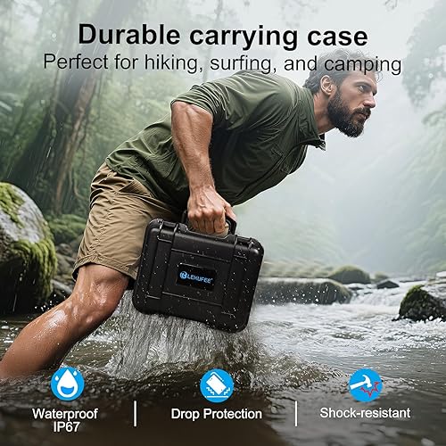 Miniatura 7 de Lekufee Funda rígida impermeable compatible con GoPro Hero 1312111098Media ModGopro VoltaCreator Editioncámara de acción y accesorios (solo funda)