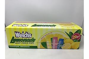 Welch's Lemonade Giant Freezer Pops - Refreshing Frozen Lemonade on a Stick