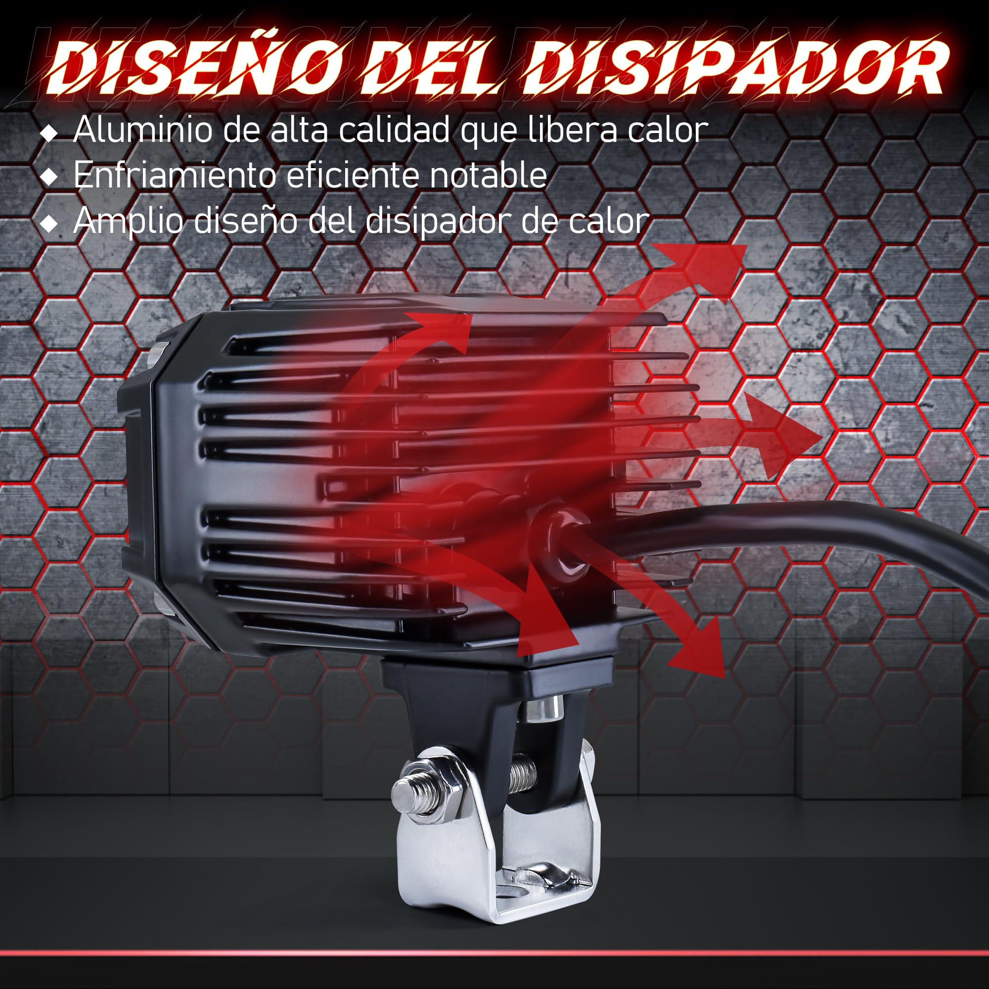 Dinfu 2 Pack Luces LED para carretillas elevadoras Luces LED rojas de seguridad para carretillas elevadoras 10W DC 10-80V Luces de advertencia para áreas peligrosas en almacenes