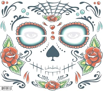 Morris Costumes Day of The Dead Tattoo