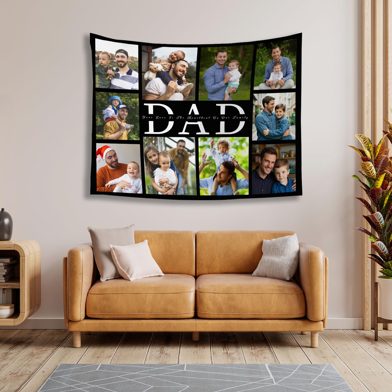 Custom Tapestry For Wall Bedroom Custom Backdrop Personalized Image Text Photo Customized Funny Tapestry Banners And Signs Dad's Day Horizontal