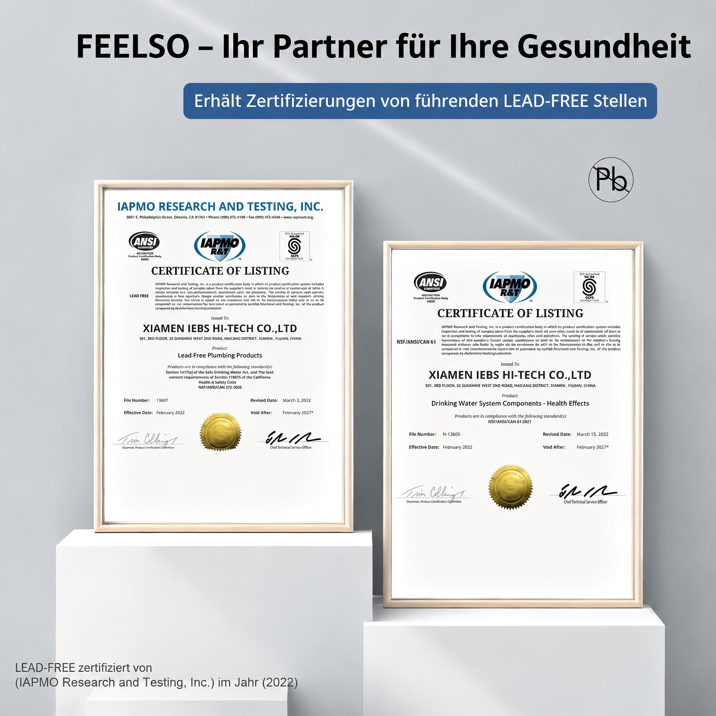 FEELSO Küchenarmatur Ausziehbar mit Filter für Trinkwasser Kochen & Spülen | 2 Wege Hochdruck Wasserhahn Küche mit 2 Strahlarten, 360°Drehbar, Entfernt Chlor,Schwermetalle, schlechten Geschmack,Bleifrei