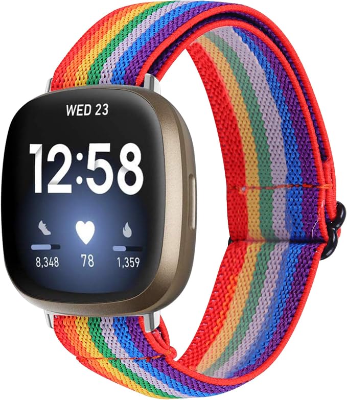 TriStraps Elastico Cinturino Compatibile con Fitbit Versa 3/Fitbit  Sense,Cinturino di Ricambio in Nylon per Uomo Donna,Traspirante, Elegante e  Resistente : Amazon.it: Sport e tempo libero