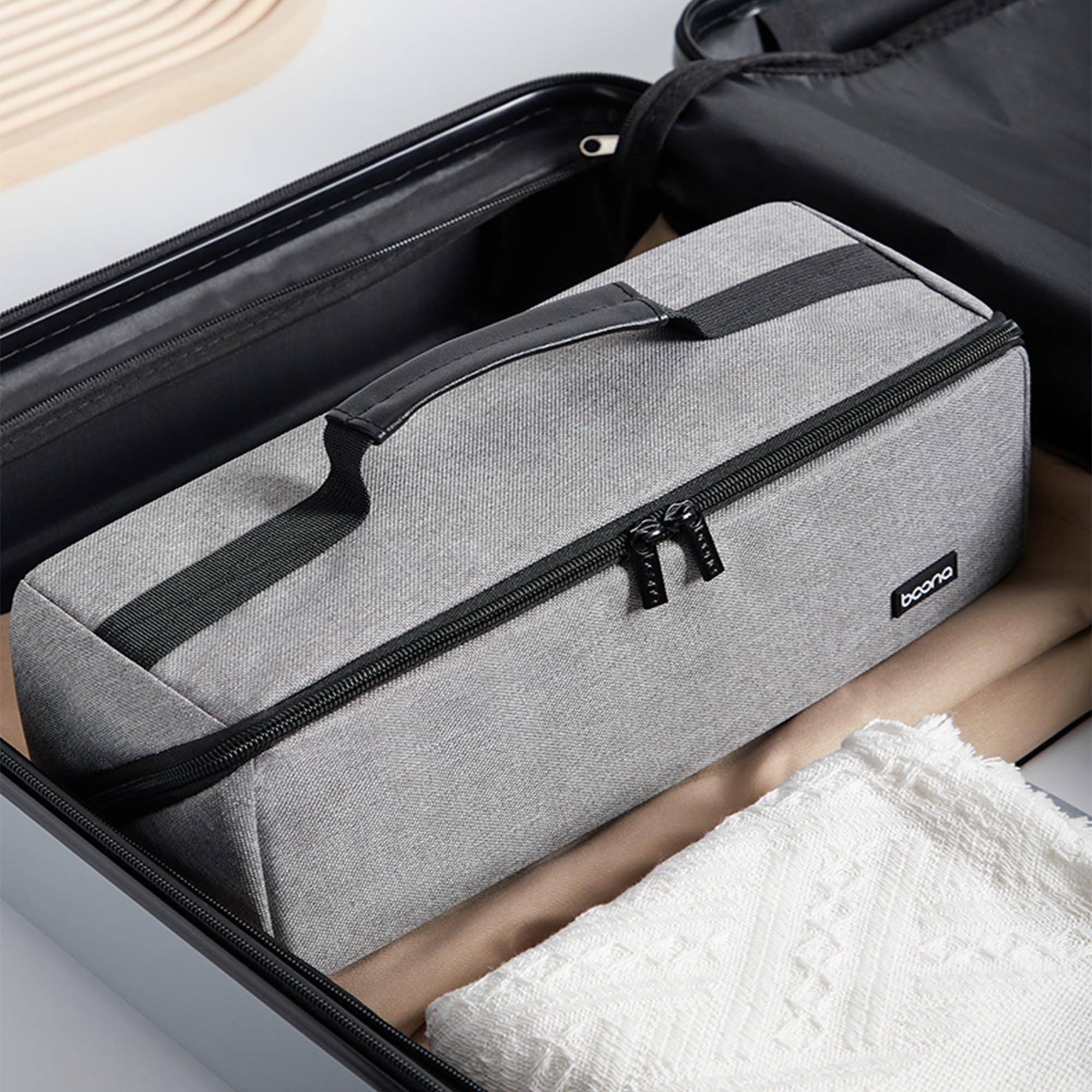 YUEMING Futerał do Dyson Airwrap, przenośny organizer podróżny do przechowywania kompatybilny z Dyson Airwrap Styler, Czarny, Jeden rozmiar
