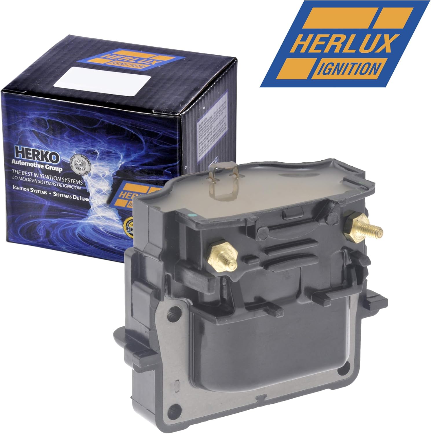 Herko B271 Ignition Coil, Compatible with Geo Toyota Isuzu Pontiac Prizm Tercel Camry Celica MR2 I-Mark Spectrum Corolla Sunburst 4Runner T100 Tacoma Paseo 1.5L 1.6L 1.8L 2.2L 2.4L 2.7L 1985-1998