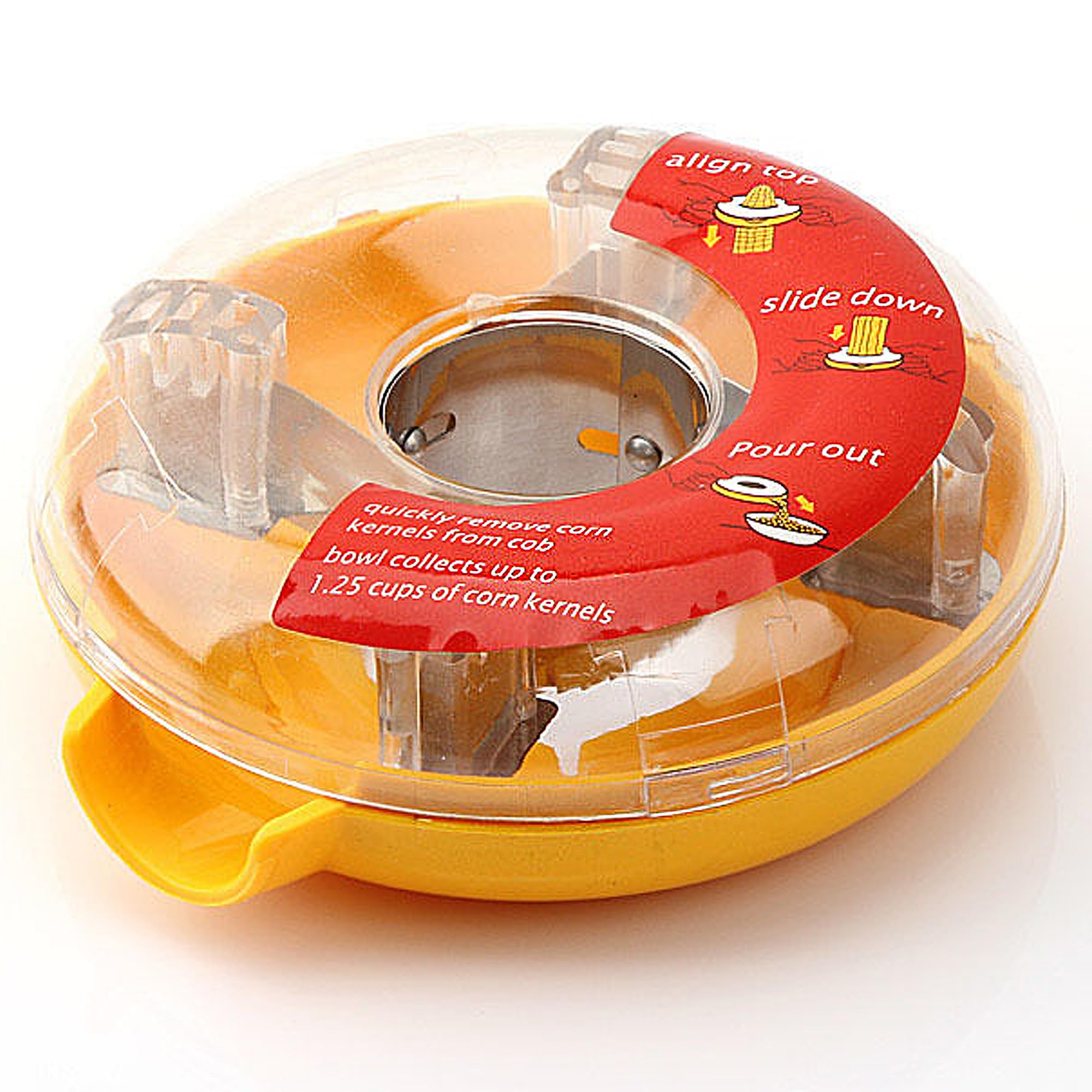 HQHAOTWU Corn Peeler Corn Kernel Remover One-Step Corn Thresher Tool Corn Stripping Tool Corn Stripper Peeler Corn Cutter off Cob Kernel Remover Slicer 1PC