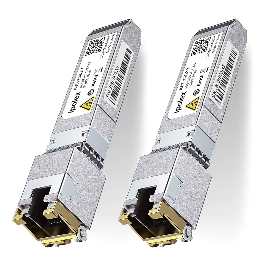 10GBASE-T RJ45 SFP+モジュール(10G/5G/2.5G) 4個 Amazon.co.jp: ipolex 2個入り 10GBase-T SFP+モジュール 1.25