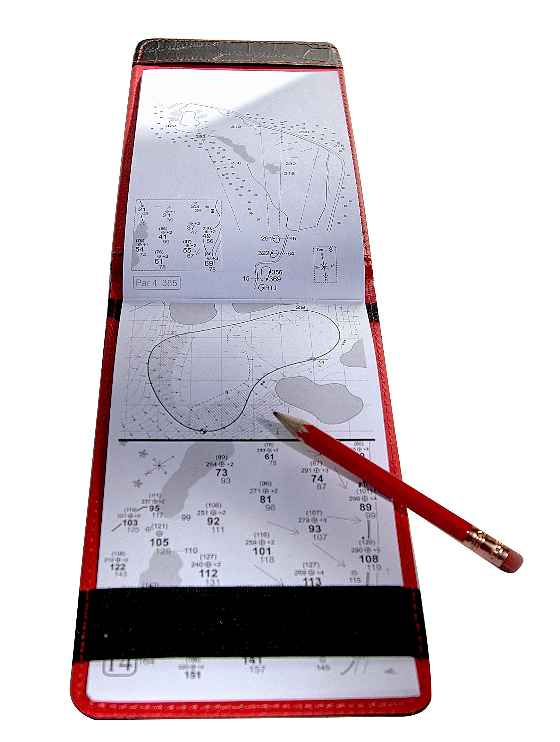 Alligator Leather Golf Scorecard Holder And Yardage Book Cover