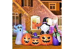 DECORLIFE 8 FT Halloween Gnome Inflatables: Colossal Outdoor Decor Delight