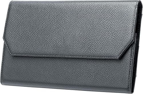 Lanxivi Funda organizadora de 12 bolígrafos estilográficos de piel auténtica, funda protectora para bolígrafo con ranura divisora para bolígrafo