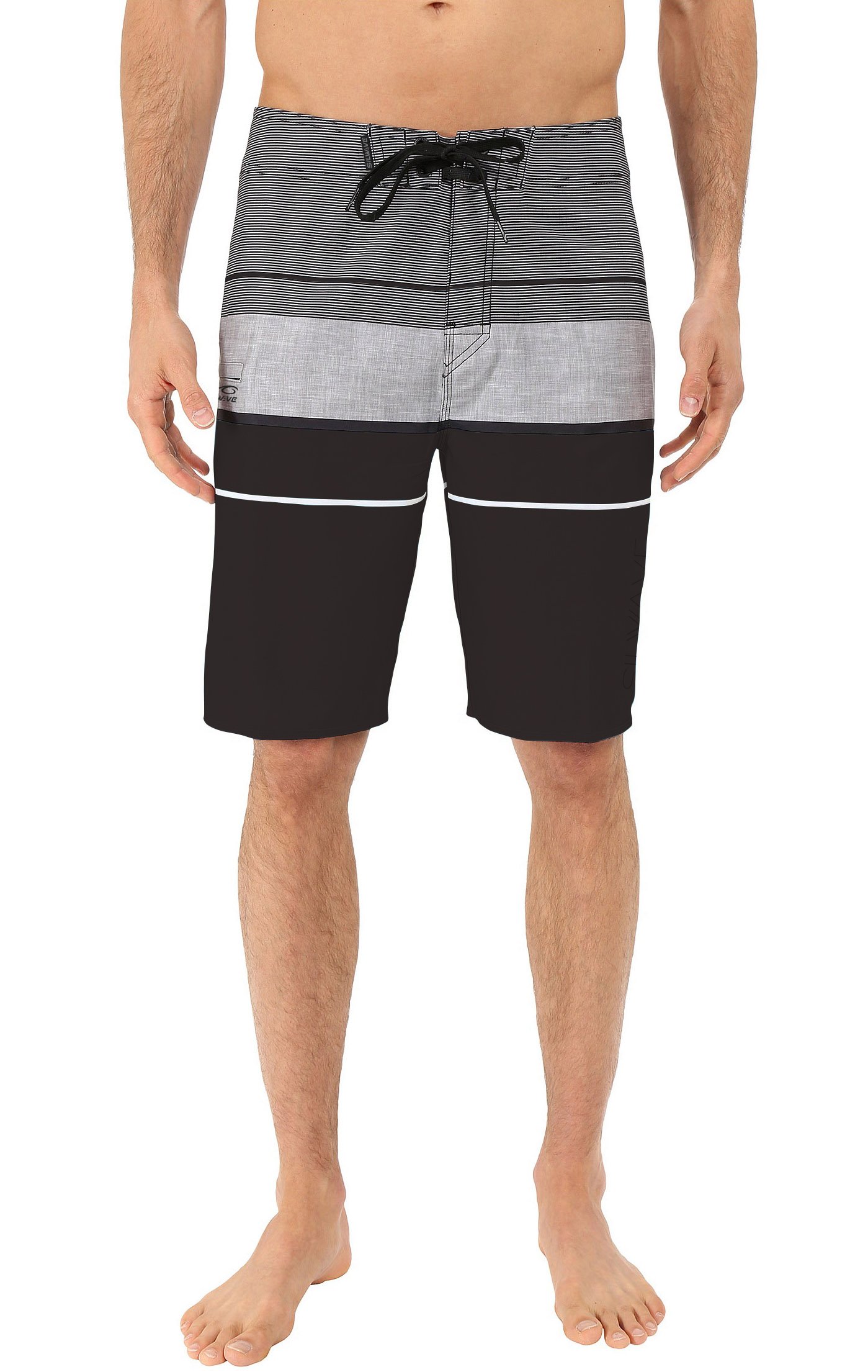 men's navigator high performance board shorts, black, size 36