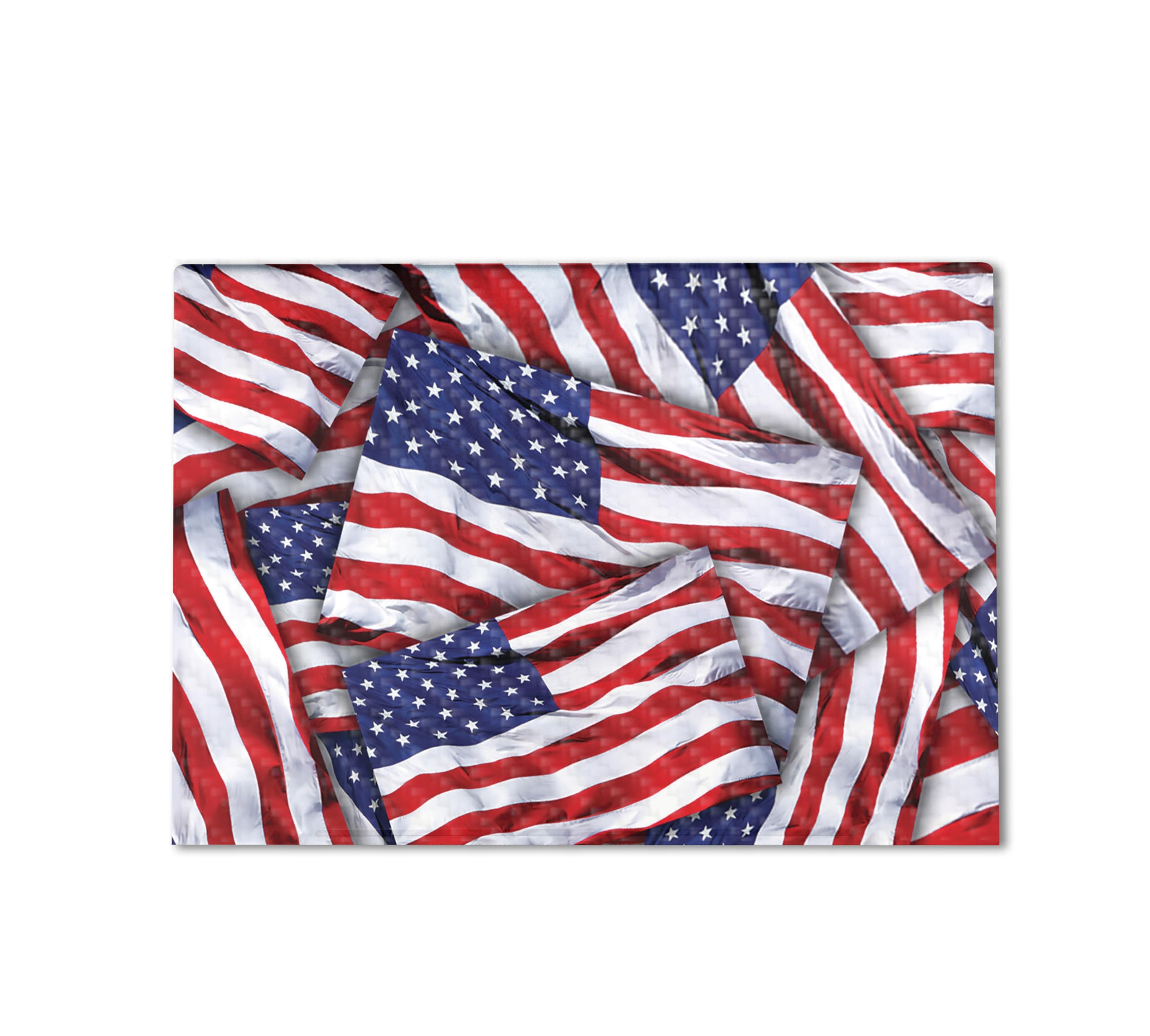 Carbon Fiber Gaming Skin Compatible with HP Envy x360 16” (2023) - Patriot - Premium 3M Vinyl Protective Wrap Decal Cover - Easy to Apply | Crafted in The USA by MightySkins