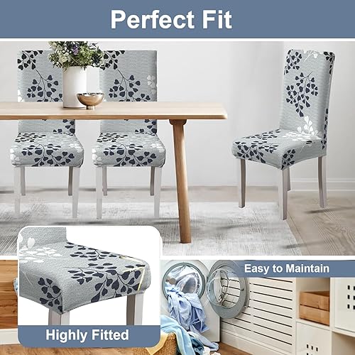 Vista 81 de Eco-Ancheng Funda para silla de comedor, funda extraíble para protección de banco, asiento y silla, sala de estar y cocina A1