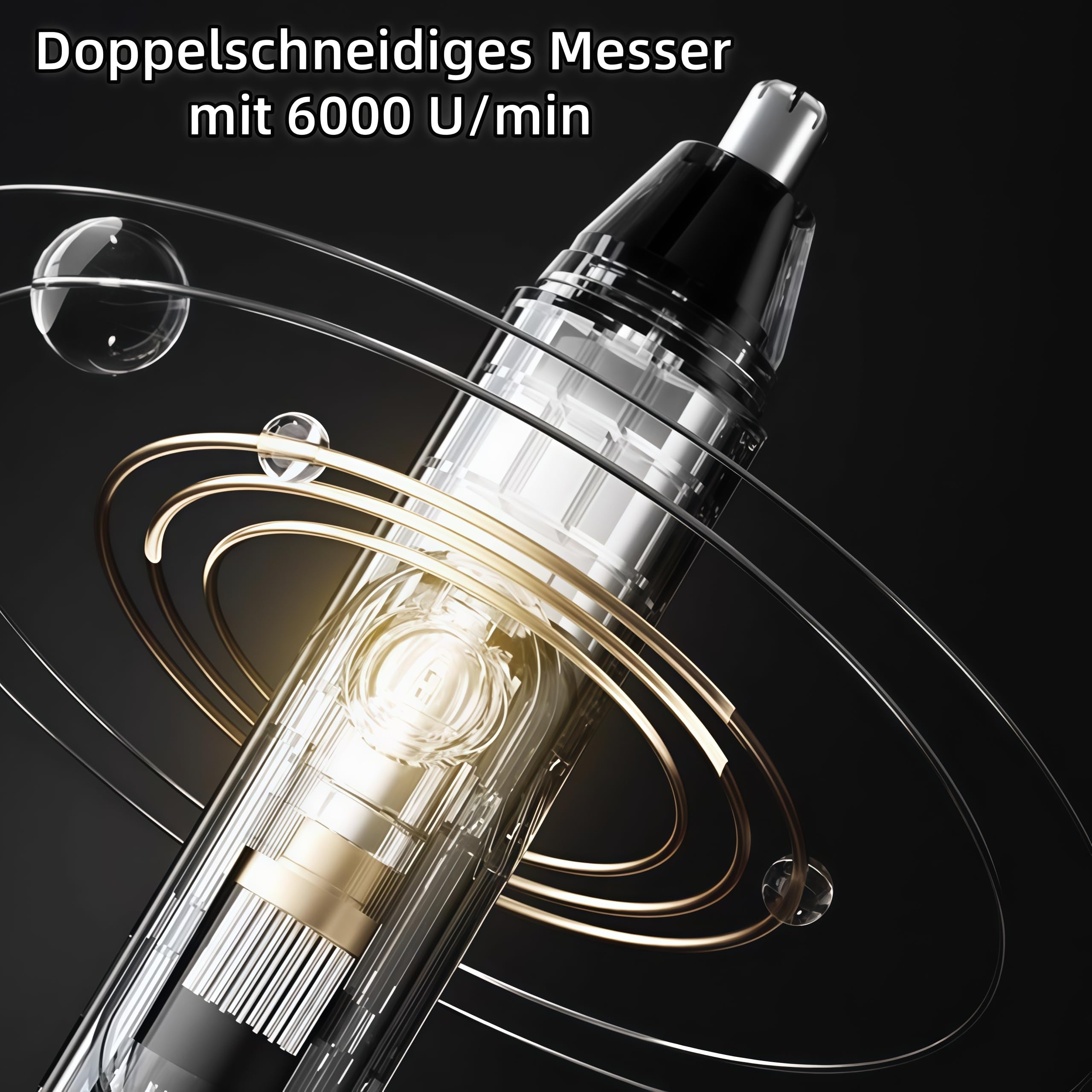 Mr. Bold Pro Nasenhaartrimmer Herren, präziser Trimmer mit omnidirektionalem Klingensystem und hautfreundlichem Design, ideal für Alltag und Reisen