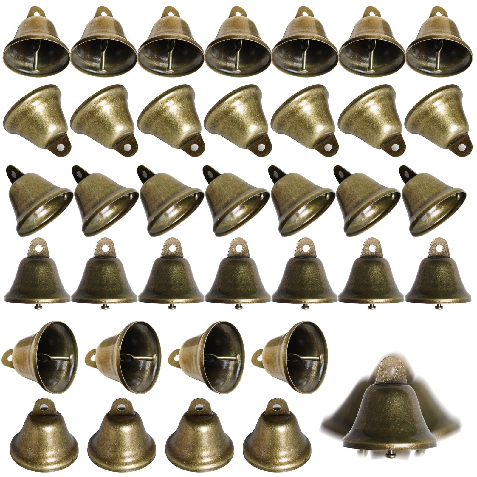 mifengda 36PCS Jingle Bells (Bronze)
