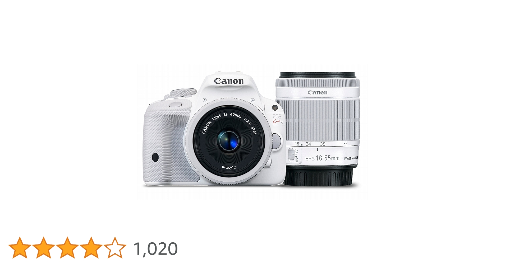 キヤノン Canon EOS kiss X7 ホワイト ダブルレンズキット キヤノン、ホワイト色で統一した「EOS Kiss X7」ダブルレンズ