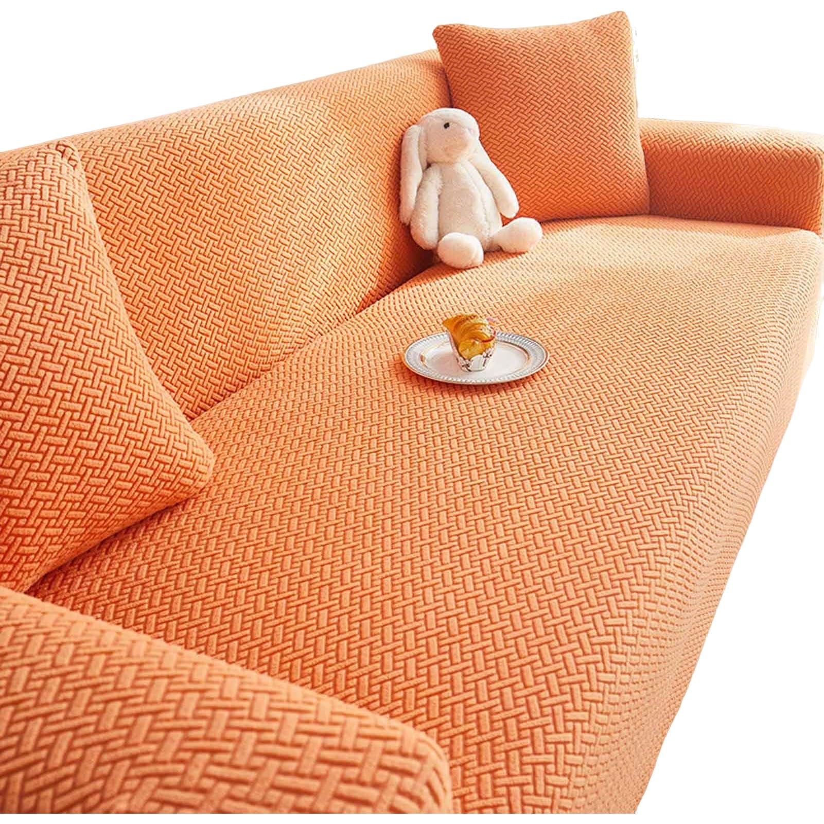 Housse de canapé velours extensible de qualité supérieure 2 places