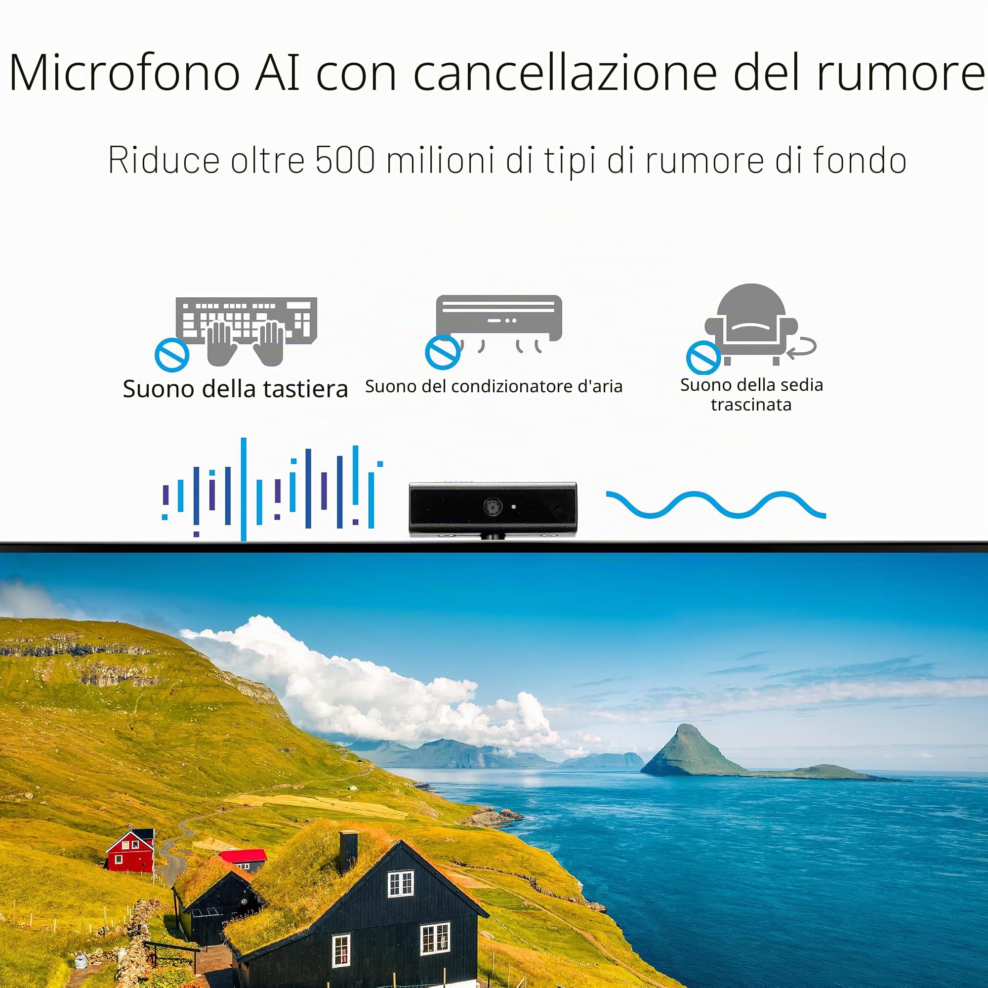 ASUS BE27ACSBK, Monitor Business da 27” IPS WQHD (2560x1440), Nero | Frameless, Webcam FHD, Microfono Ai Noise Canceling, USB-C, Speaker Integrati, Design Ergonomico, Eye Care, Filtro Luce Blu