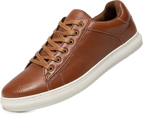 Arkbird Mens Casual Shoes Leather Fashion Sneakers Business Casual Dress Sneakers Lace-up Oxford Shoe for Men