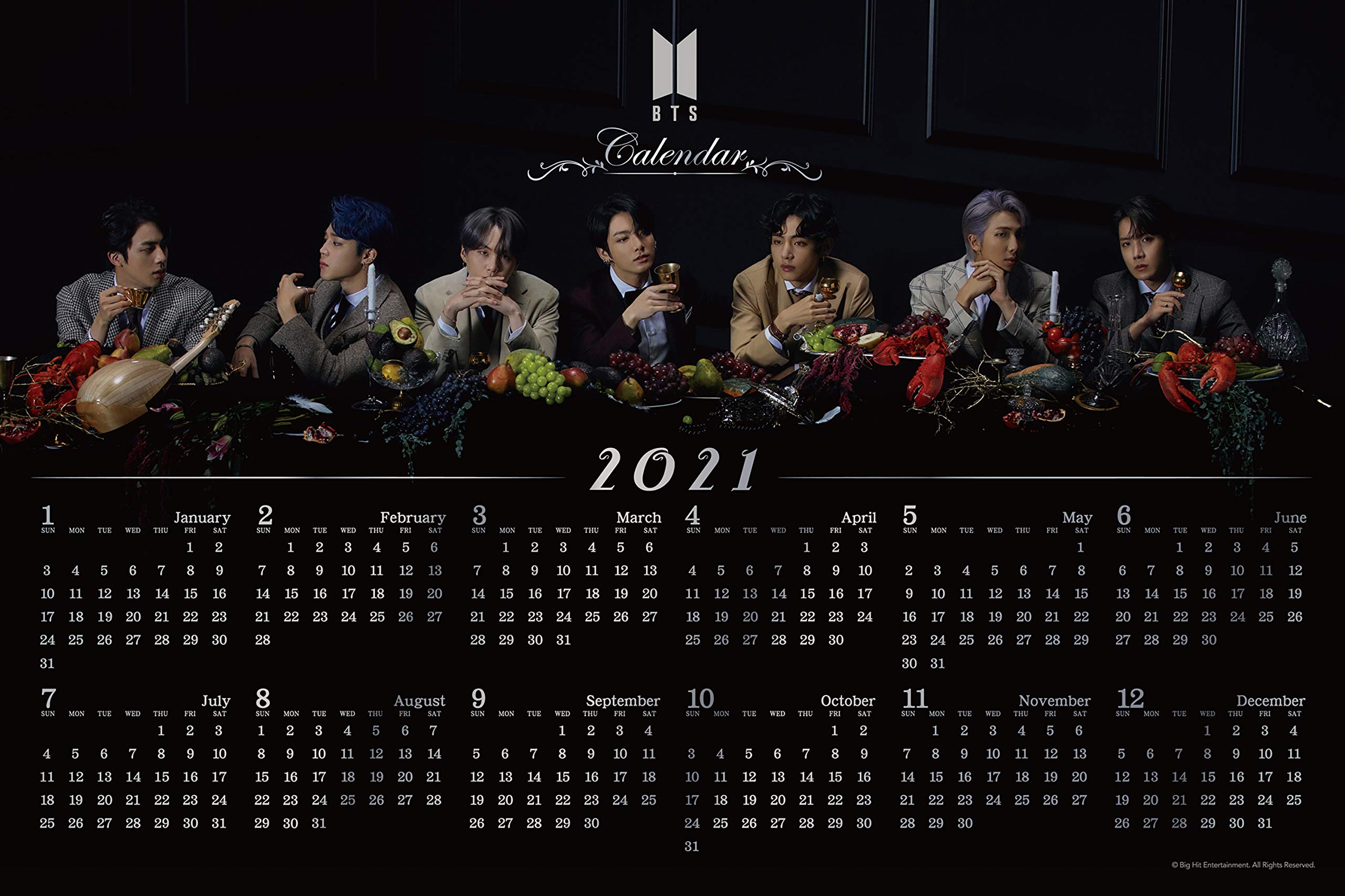 Amazon | ジグソーパズル BTS MAP OF THE SOUL:7-2021 CALENDAR- 1000