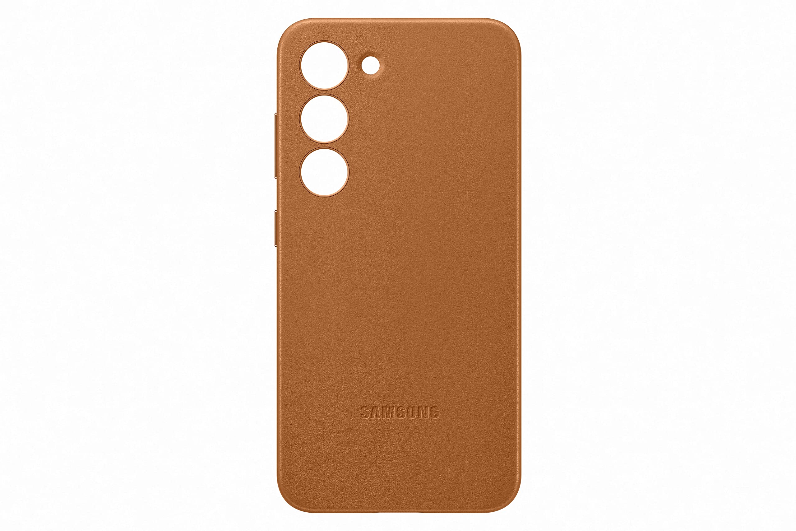 Samsung Leather Smartphone Case EF-VS911 für Galaxy S23, Handy-Hülle, Echtleder, Schlankes Design, Camel