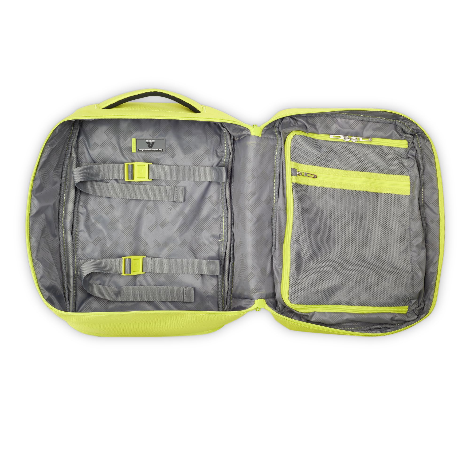 RONCATO IRONIK 2.0 Ryanair Zaino da viaggio 40x25x15/20 cm Espandibile - Cyber Lime