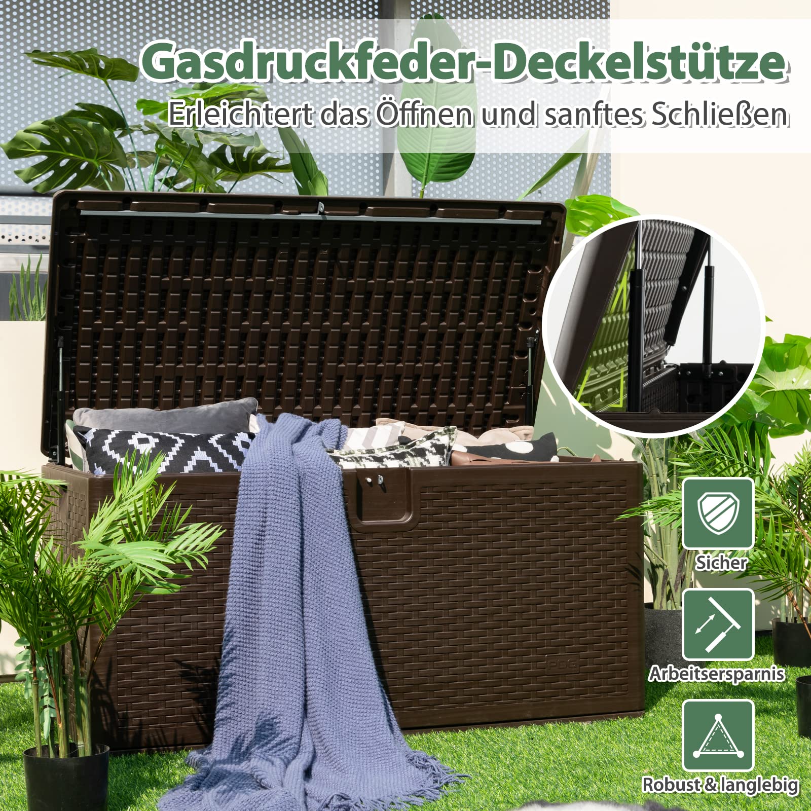 Bij Action shop je een handige opbergbox voor tuinaccessoires Bij Action shop je een handige opbergbox voor tuinaccessoires