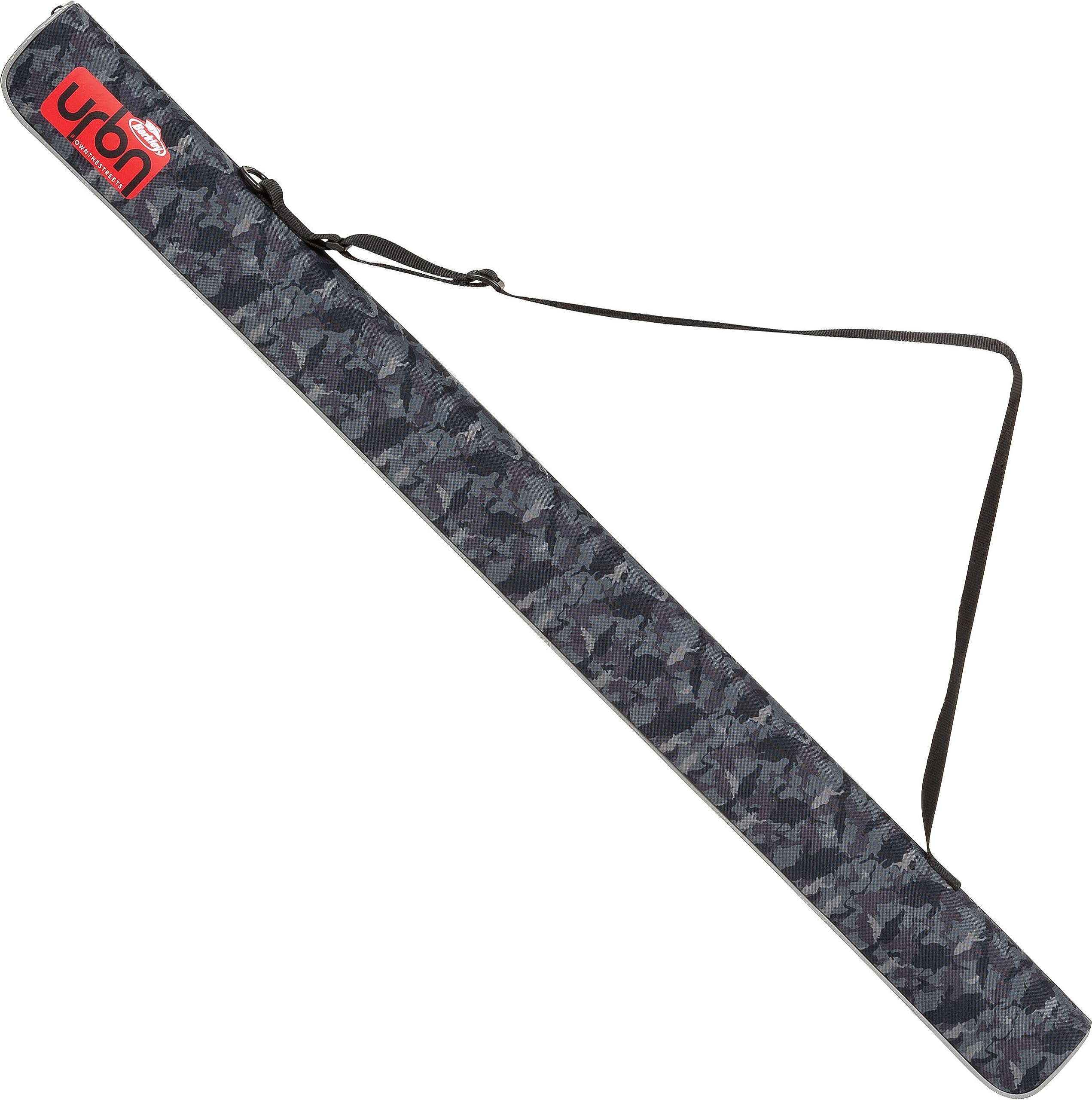 Berkley URBN Predator Fishing Rod Tube - Protection and Padded - Bespoke Urban Camo for Street Fishing Black, 110cm
