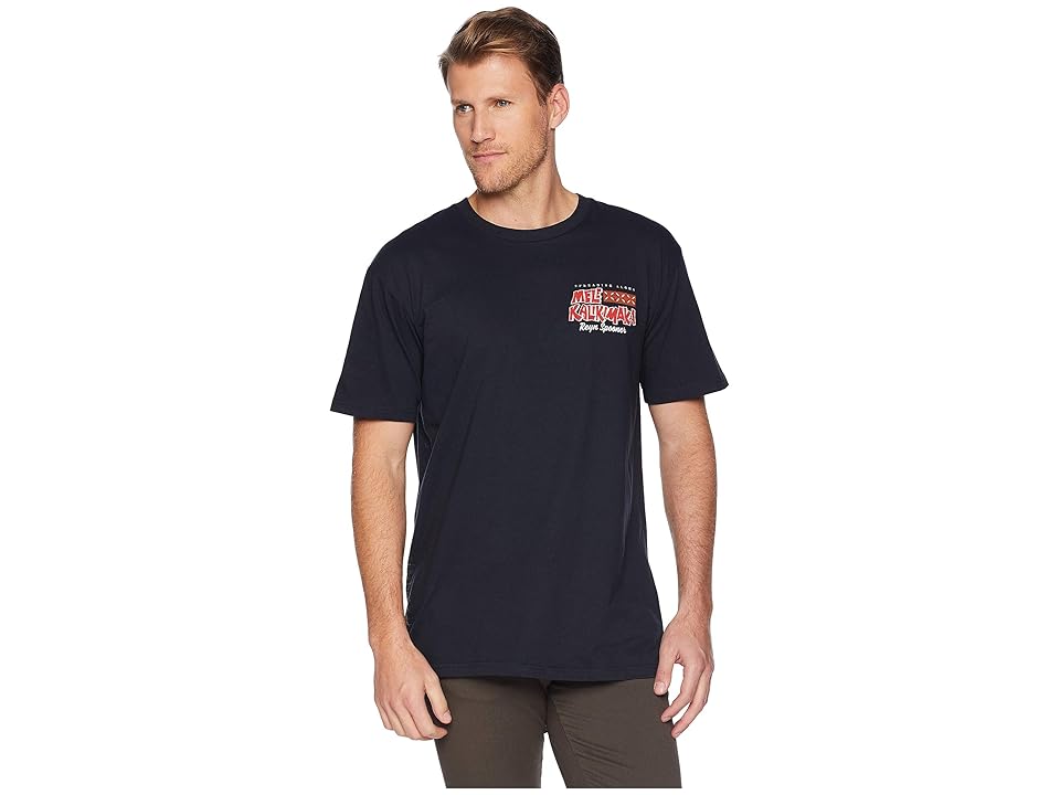 

Reyn Spooner Surfboard Santa Short Sleeve T-Shirt (Navy) Men's T Shirt