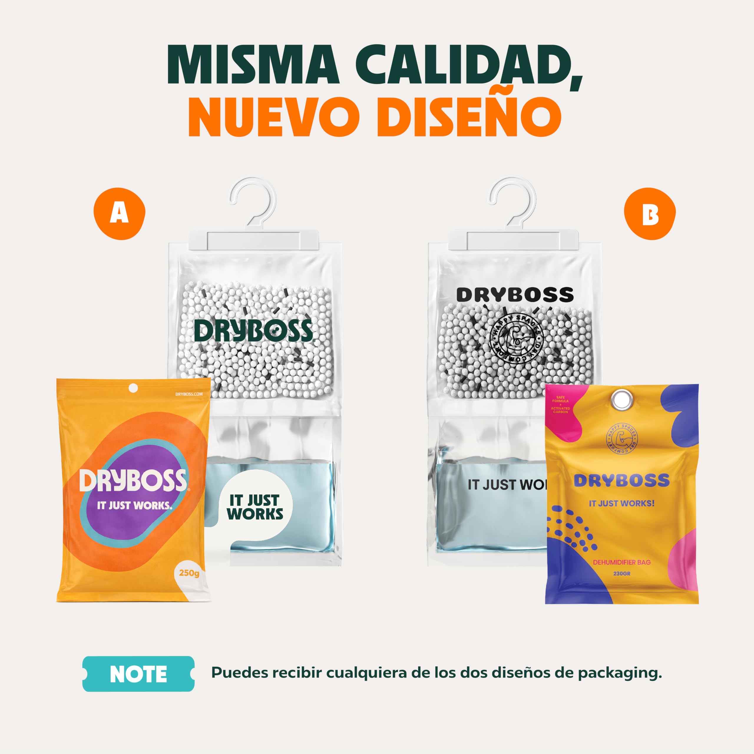 Bolsas Antihumedad Armarios XL - DRYBOSS - Deshumidificador para armario que absorbe humedad y condensación en pared, habitación, cajones y ropa, ayuda contra moho y olores - Pack 10 (2,5 kg) — view 7