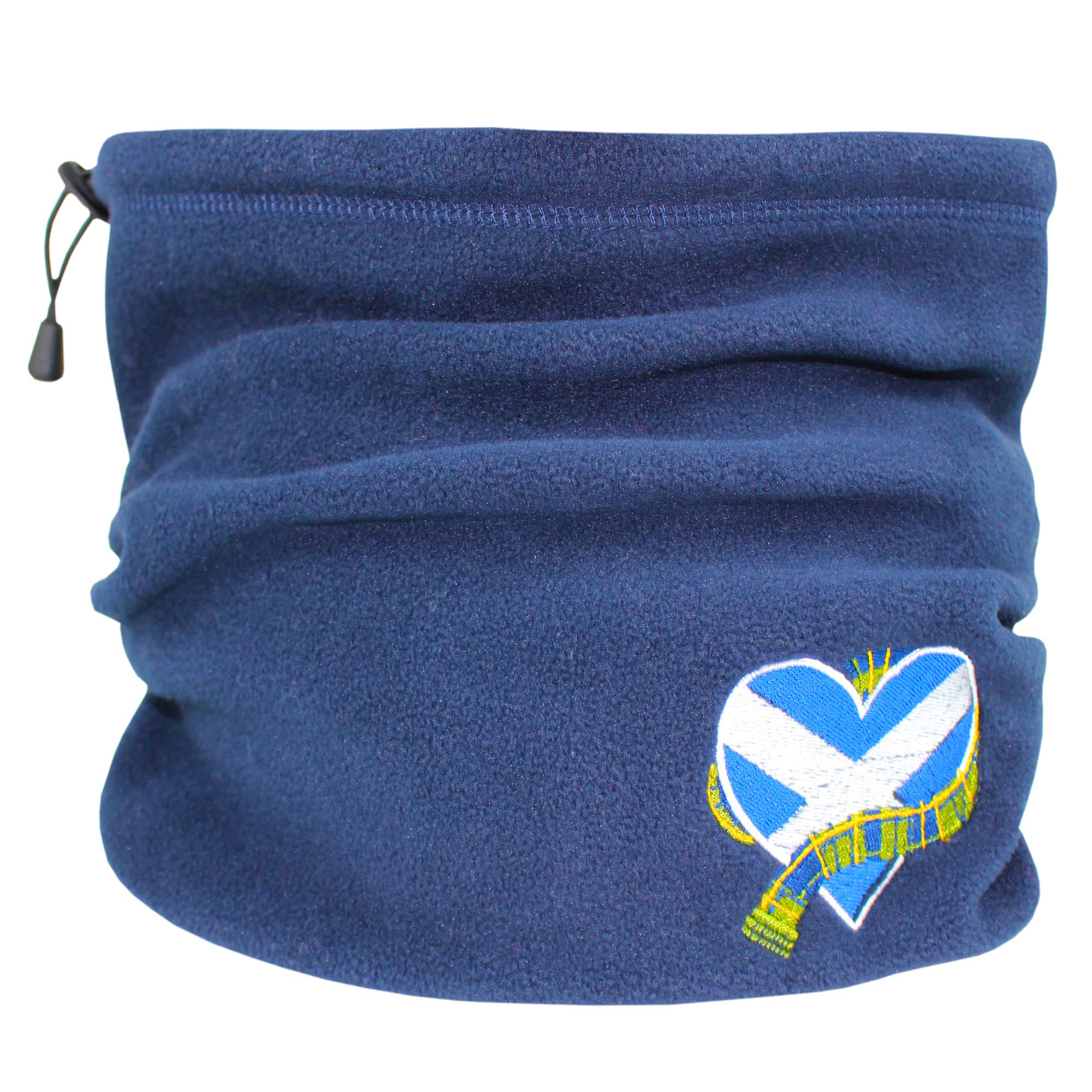 TeddyTs Scotland Flag Tartan Heart Navy Sports Snood