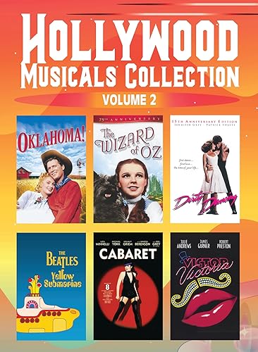 6 Movies - Hollywood Musicals Collection Volume 2 - Oklahoma The Wizard of Oz Dirty Dancing The Yellow Submarine Cabaret Victor Victoria - DVD