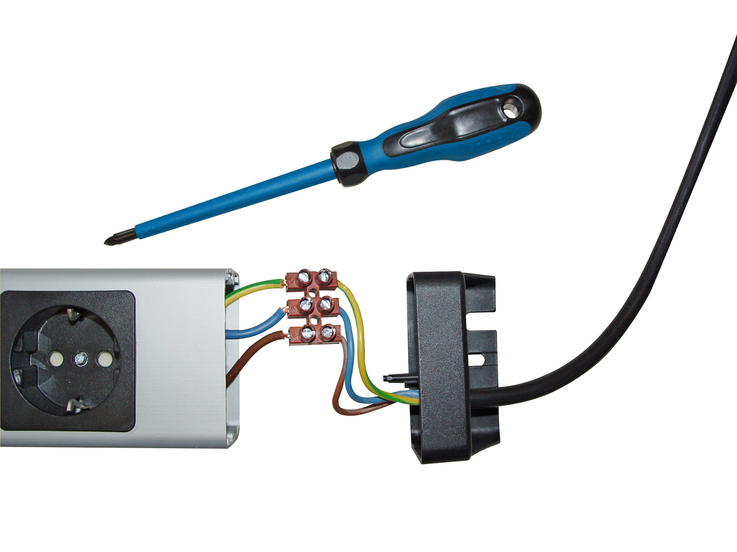 Kopp Powerversal 227620016 - Presa multipla con 2 prese slave e 4 azionate a 2 gruppi, protezione da sovratensione Safetronic