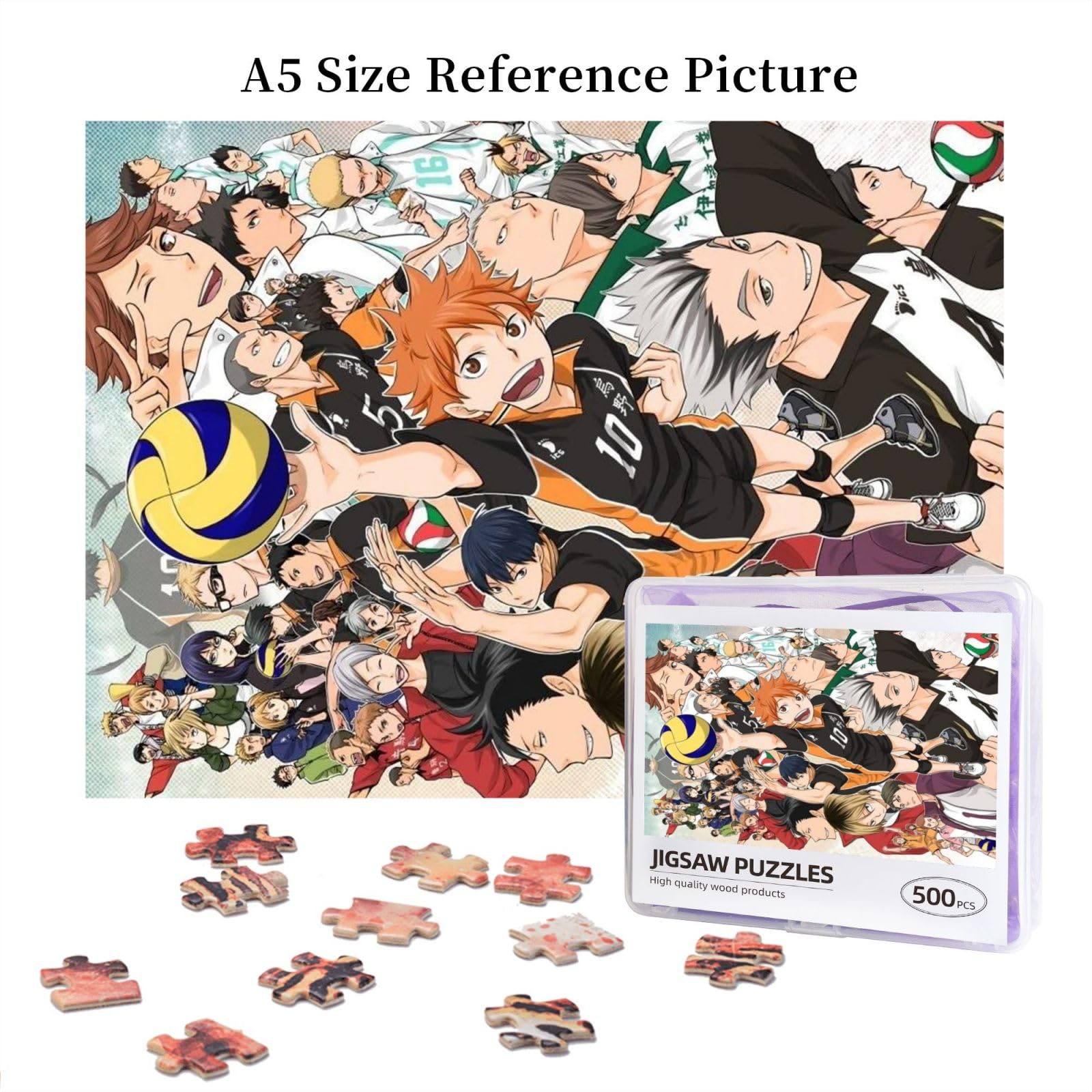 Amazon | ハイキュー!! Haikyu!! ジグソーパズル 木製 500ピース