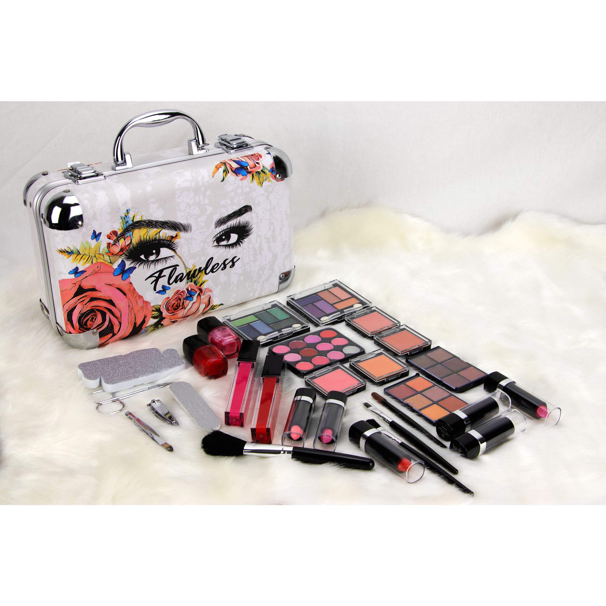 Ver Beauty 61pcs Makeup Gift Set With Extendable Trays and Mirror