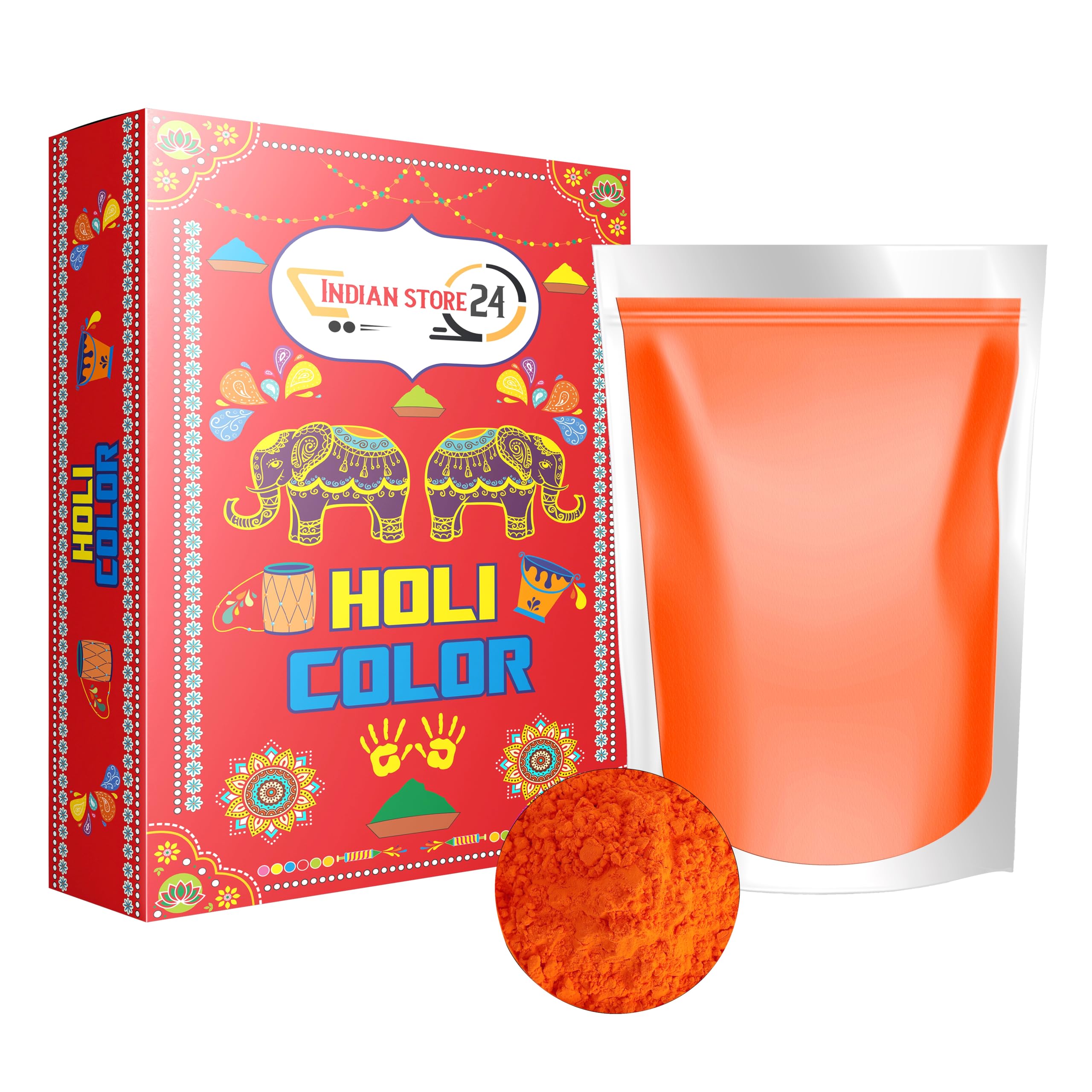 Mix-15_100gm) Holi Gulal Poudre Colorée Soluble Dans L'eau Pour Festival Naturel Séance Photo Rangoli Couleurs Arc-en-ciel Poudre Colorée Ensemble D' Animaux, Fête Prénatale, Mariage, Camps D'été