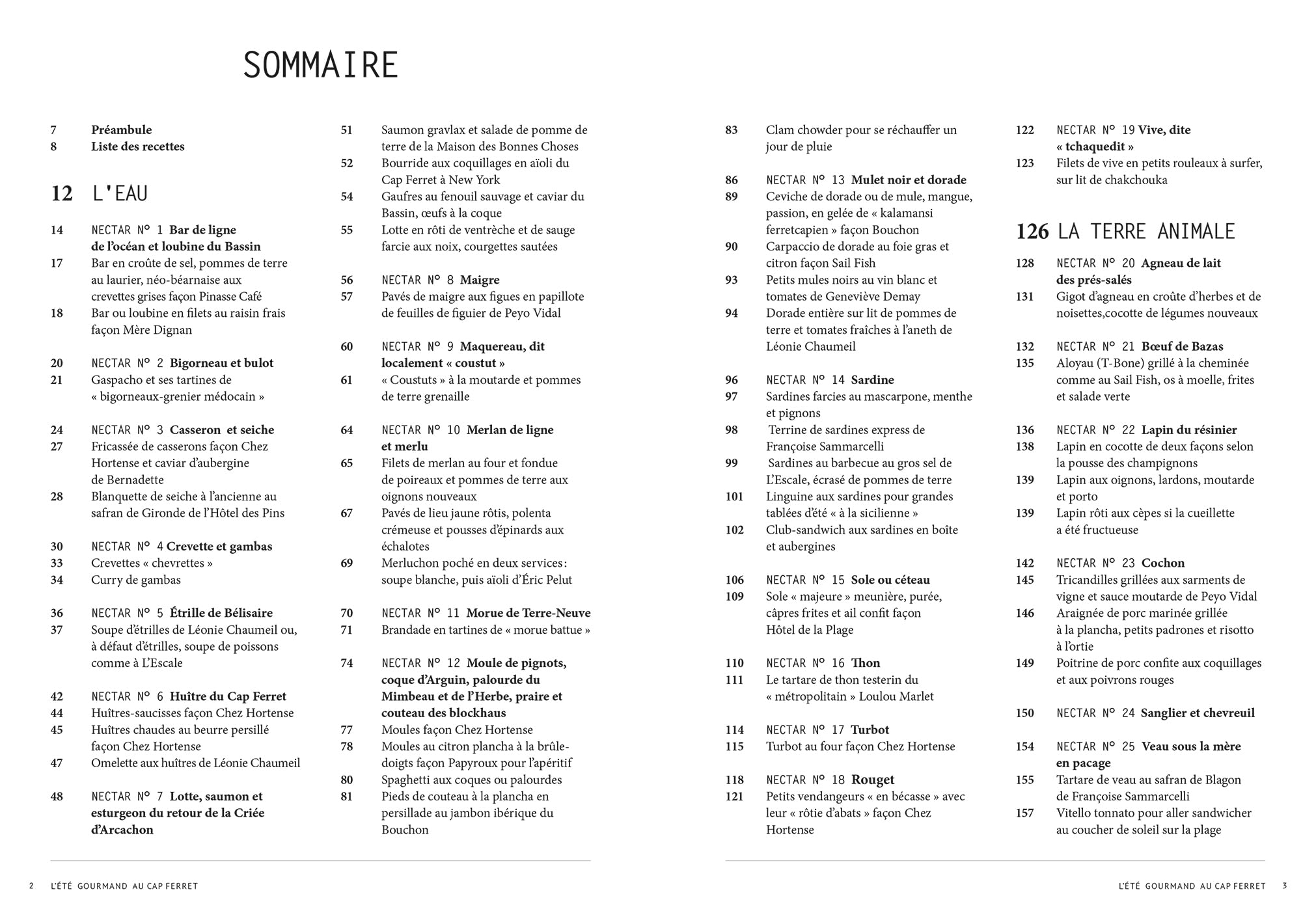 L'été gourmand au Cap Ferret: 44 nectars en 100 recettes