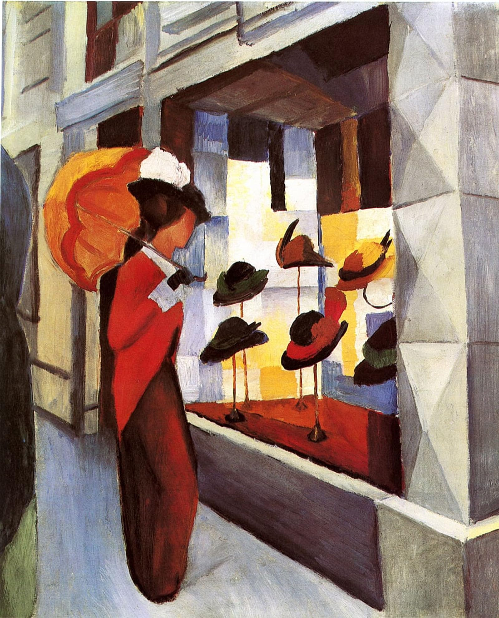 SERENDIPITP Vintage Picture Print on Canvas Wall Art Poster A Make by August Macke Artwork Print Poster for Wall Decor 60x90cm